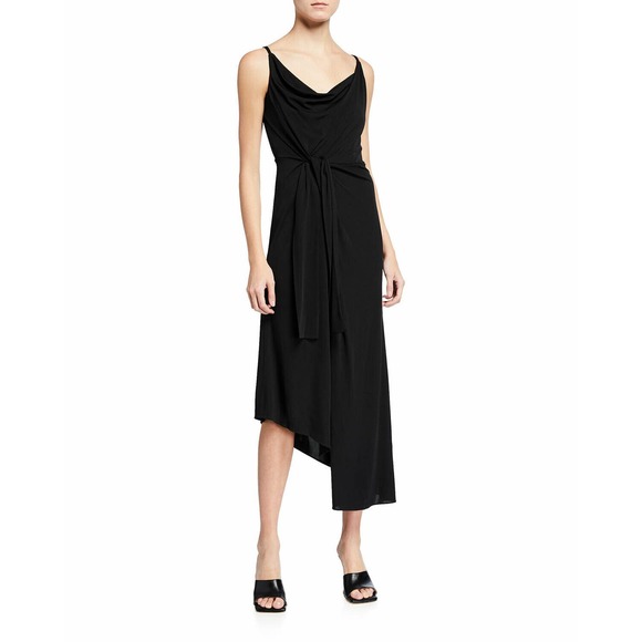Diane Von Furstenberg Dresses & Skirts - NWT $318 Diane Von Furstenberg Amy Black Asymmetrical Hem Faux Wrap Dress